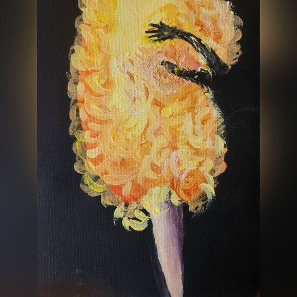 Original My darling  Woman Canvas 8"×10" Acrylic Painting - Picture 4 of 8